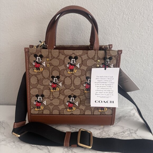 Disney X Coach Dempsey Carryall In Signature Jacquard With Mickey Mouse Print - Picture 1 of 7